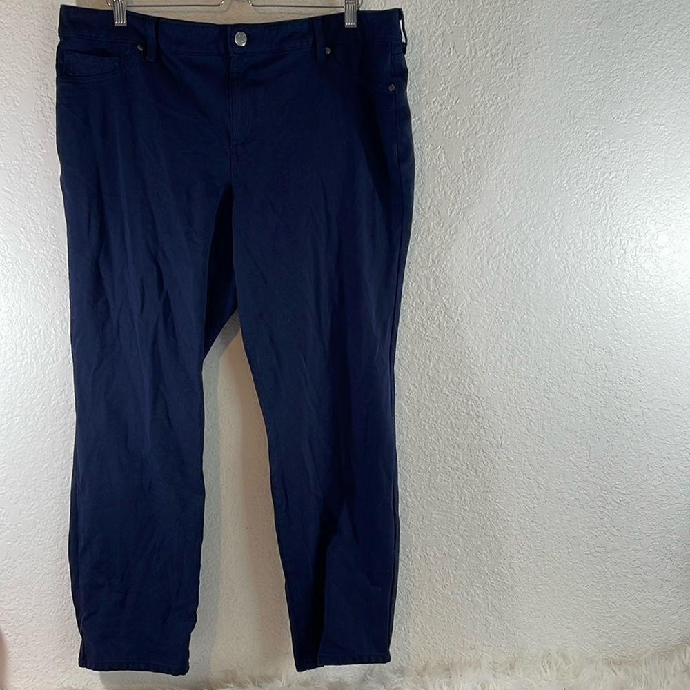 GLORIA VANDERBILT Dark Blue Work/Dress Pants Back Pockets Size 18w